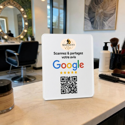Plaque QR Google personnalisée