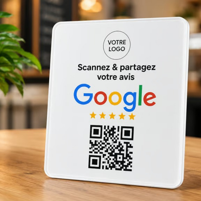 Plaque QR Google personnalisée
