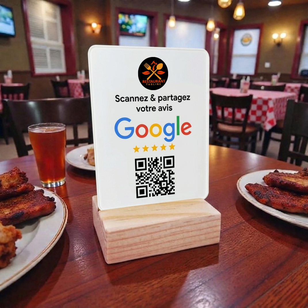 Plaque QR Google personnalisée