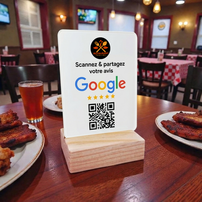 Plaque QR Google personnalisée